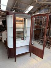 Winkelkast Antiek stijl in hout en glas,