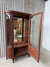 Winkelkast Antiek stijl in hout en glas,