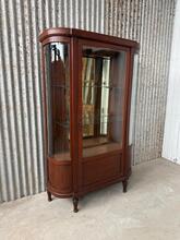 Winkelkast Antiek stijl in hout en glas,