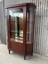 Winkelkast Antiek stijl in hout en glas,