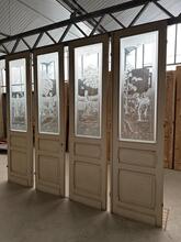 Antieke deuren stijl in hout en glas, Europa 19e eeuw