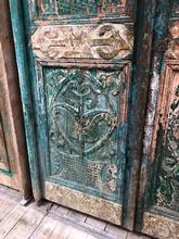 Antieke enkele deur Antiek stijl in Hout,