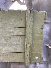 Antieke groene kist Antiek stijl in Hout,