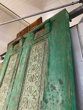 Antieke groene set deuren Antiek stijl in Hout,