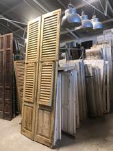 Antieke hoge luiken set van 4 Antiek stijl in Hout,