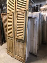 Antieke hoge luiken set van 4 Antiek stijl in Hout,