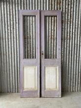 Antieke paarse deuren Antiek stijl in Hout,