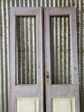 Antieke paarse deuren Antiek stijl in Hout,