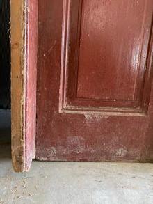 Antieke rode deuren Antiek stijl in Hout,