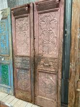 Antieke roze set deuren Antiek stijl in Hout,