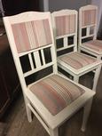 Antieke set stoelen Antiek stijl in Hout en stof,