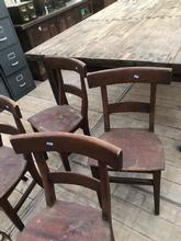 Antieke set van 4 stoelen Antiek stijl in Hout,