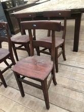 Antieke set van 4 stoelen Antiek stijl in Hout,