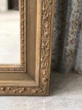 Antieke spiegel Antiek stijl in Hout en glas,