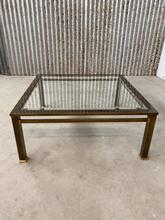 Antieke tafel Design stijl in glas en ijzer, Europa 20e eeuw