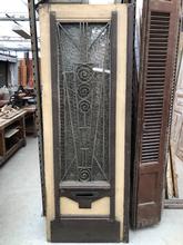 Antieke voordeur Antiek stijl in Hout en ijzer,