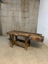 Antieke werkbank Antiek stijl in hout,