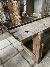 Antieke werkbank Antiek stijl in hout,