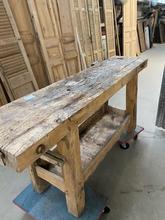 Antieke werkbank Antiek stijl in hout,