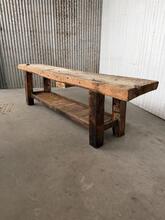 Antieke werkbank Eikenhout