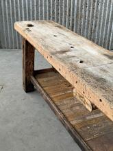 Antieke werkbank Eikenhout