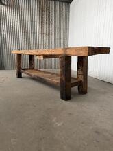 Antieke werkbank Eikenhout