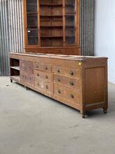 Antieke winkel toonbank, Frankrijk 19e eeuws