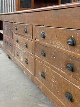 Antieke winkel toonbank, Frankrijk 19e eeuws
