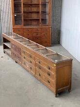 Antieke winkel toonbank, Frankrijk 19e eeuws