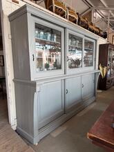 Winkelkast Antiek stijl in hout en glas , 20e eeuw