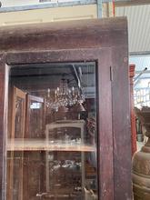 Antieke winkelkast Antiek stijl in Hout en glas,