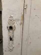 Antieke witte deur Antiek stijl in Hout,