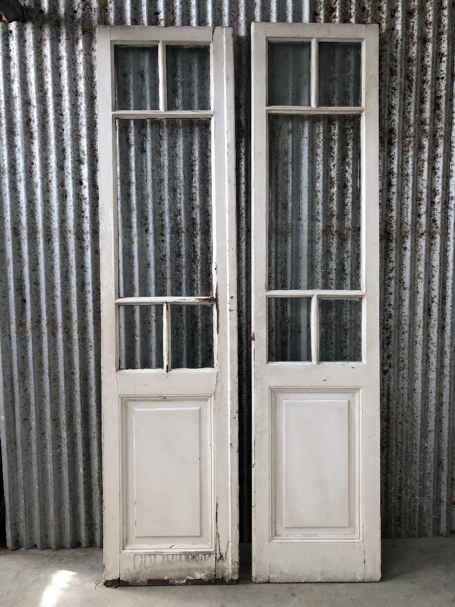 Gevangenisstraf Downtown Stijgen Antieke set deuren met glas - Oude bouwmaterialen - Burbri