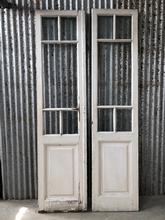 Antieke witte deuren Antiek stijl in Hout en glas,