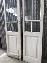 Antieke witte deuren Antiek stijl in Hout en glas,