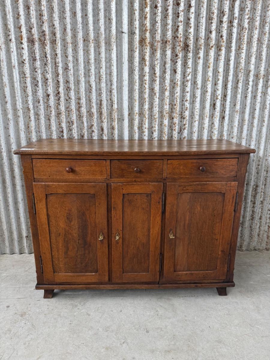 Antique 3-doors dresser wood