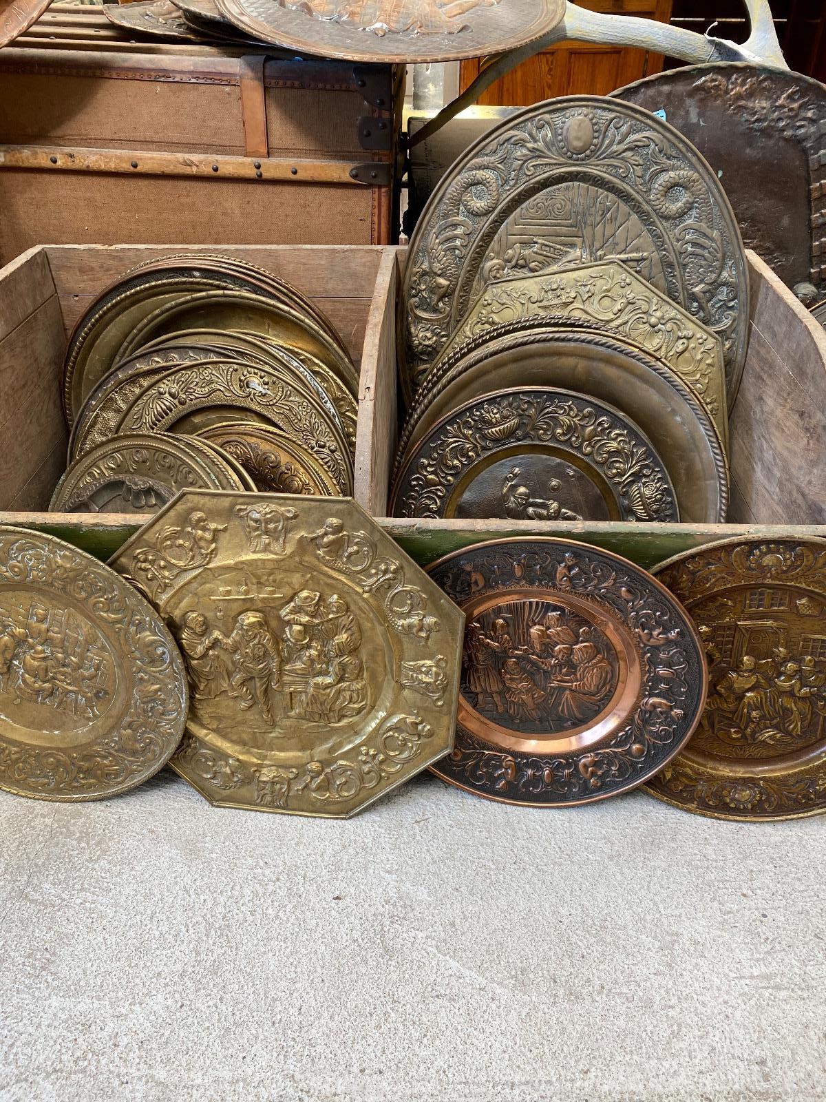 Antique Antique bronze plates