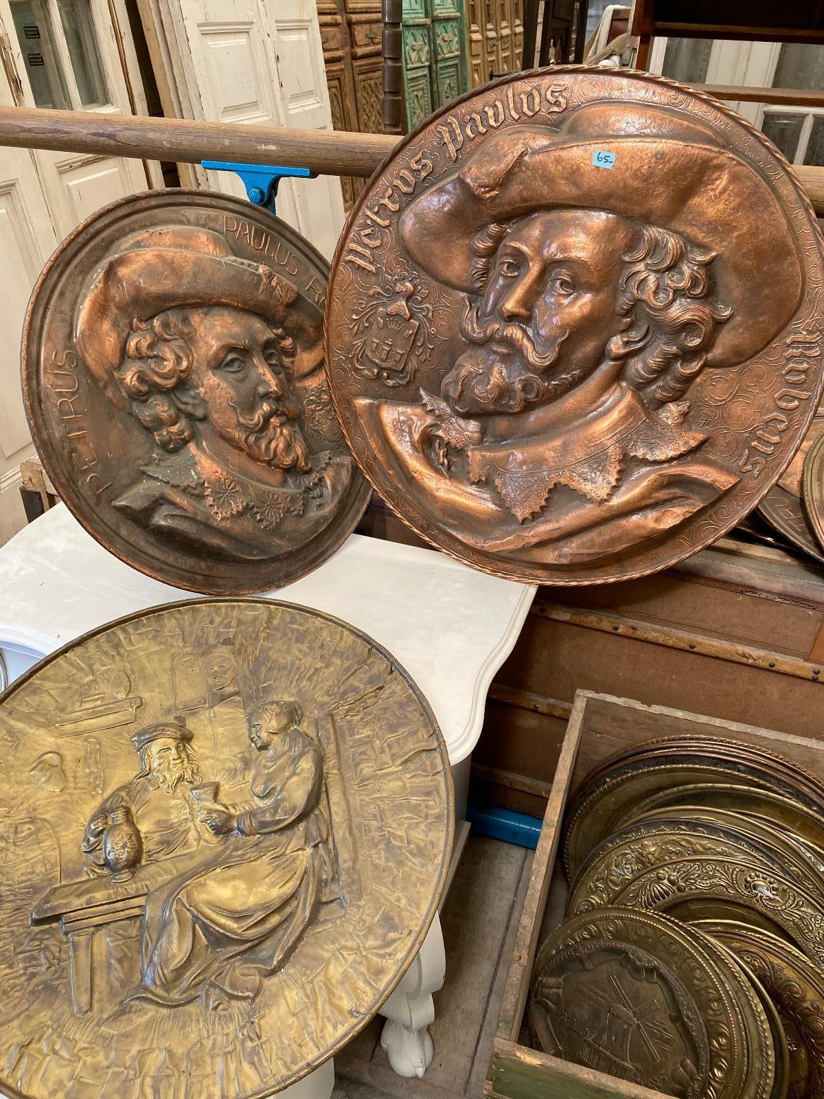 Antique Antique bronze plates