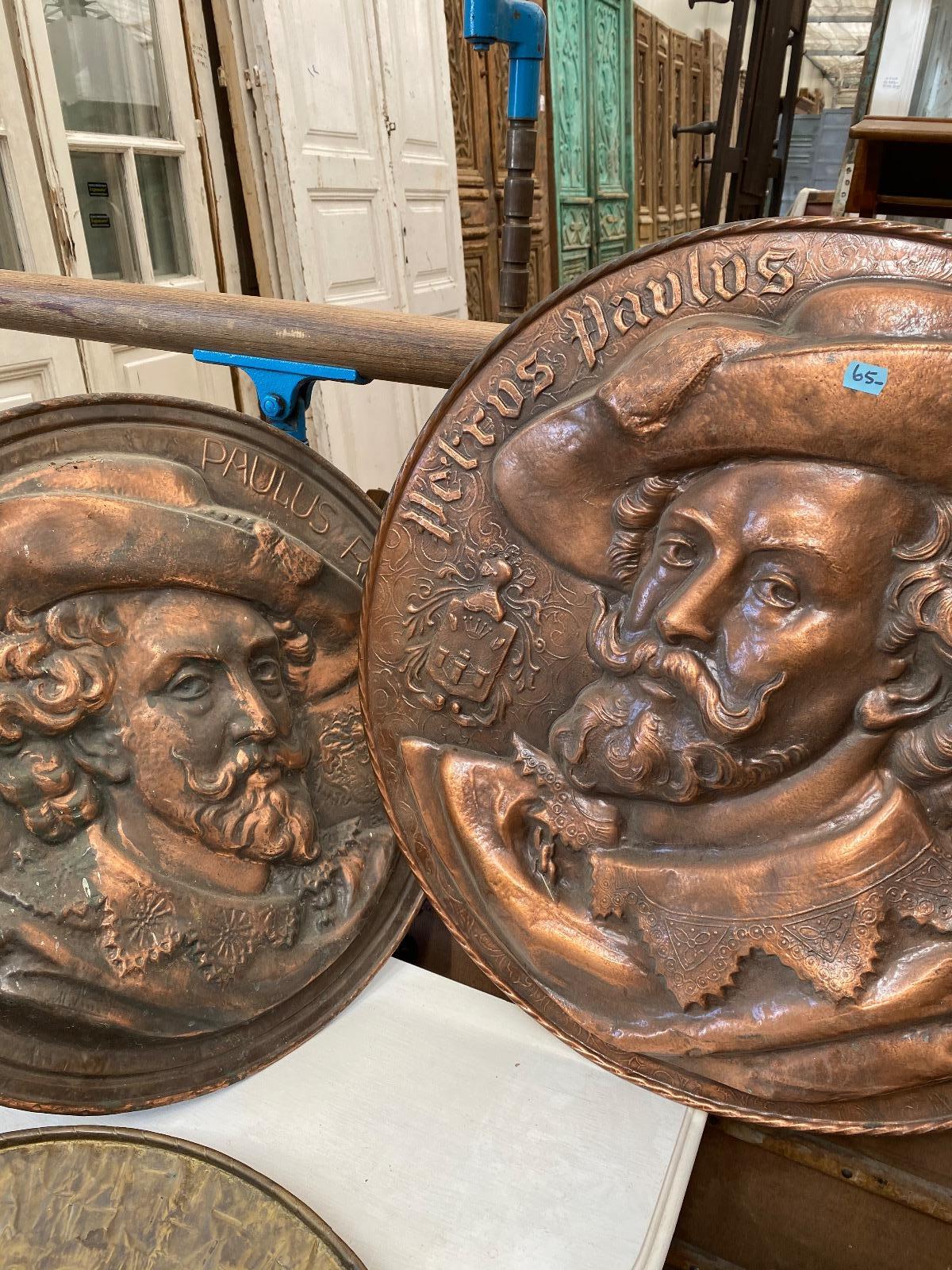 Antique Antique bronze plates