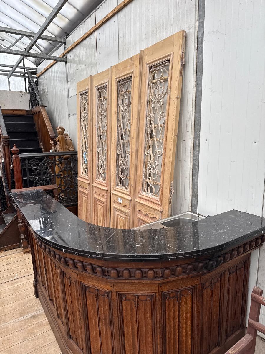 Antique bar with marble top