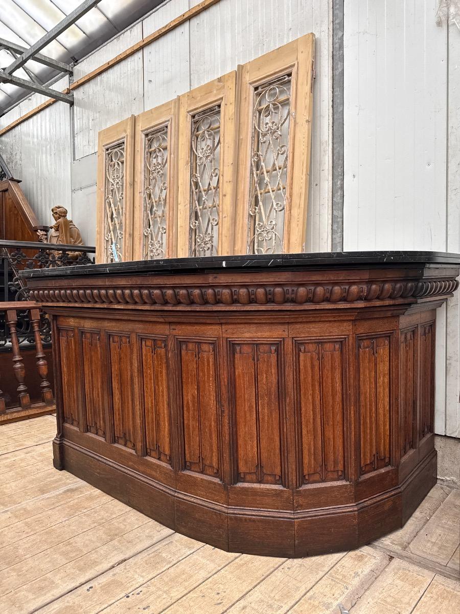Antique bar with marble top
