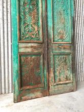 Antique style Antique blue set doors in Wood