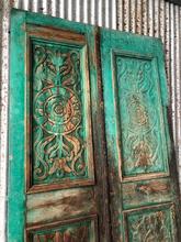 Antique style Antique blue set doors in Wood