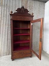 Antique style Cabinet in wood and glass, Europe