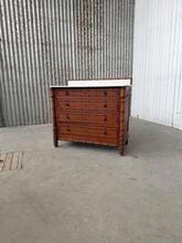 Antique cabinet drawers with marble top