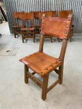 Antique style Chairs in Wood and leather