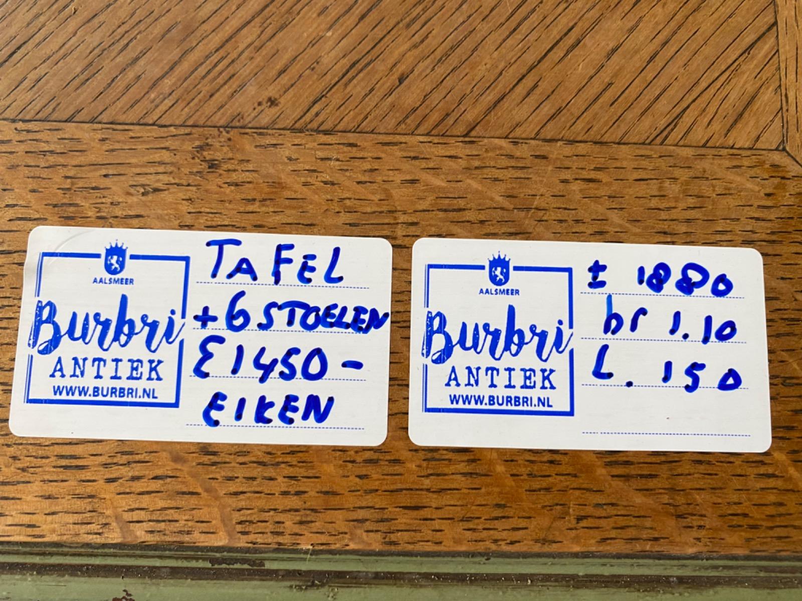 Antique chairs and table