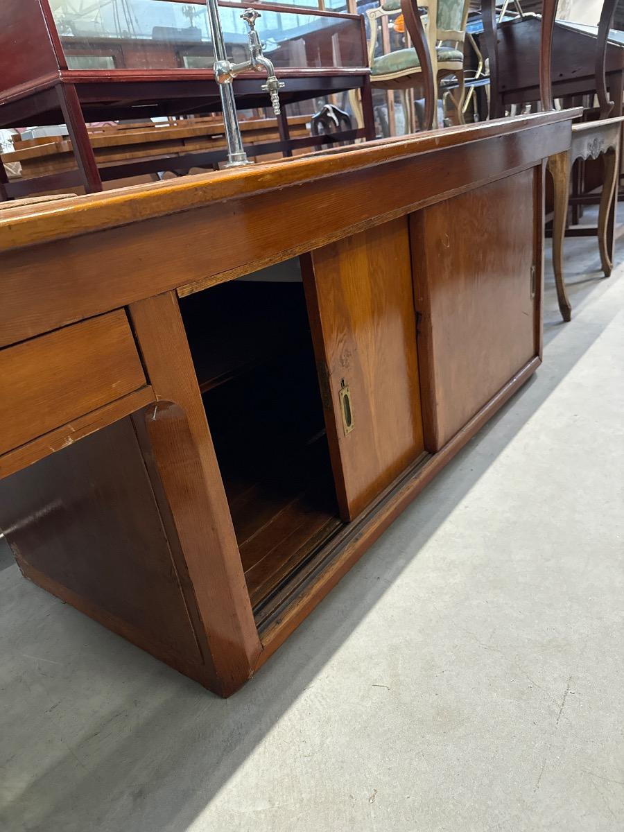 Antique Chemistry wall cabinet