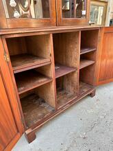 Antique style Closet in wood and glass 20e eeuw