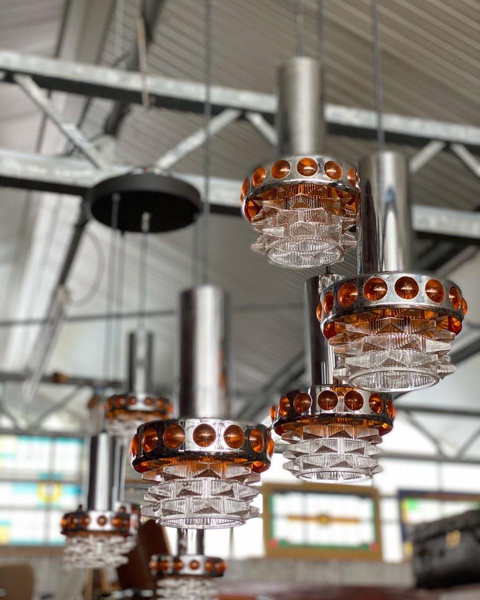 Antique cluster lamps